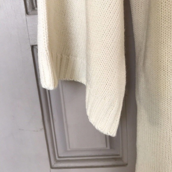 Canyon River Blues Sweater Dress SzM Cream 1/2Sleeve Knee Length Round Neck - Picture 6 of 10